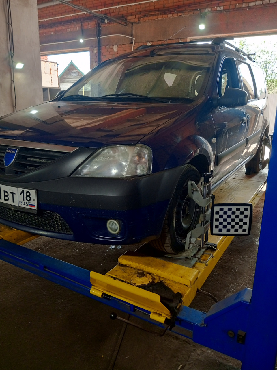 Сход-развал — Dacia Logan MCV (1G), 1,5 л, 2008 года | визит на сервис ...