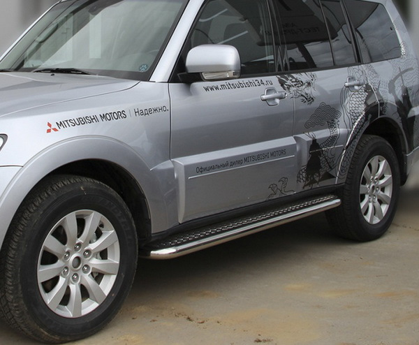 Нержавеющие подножки Pajero и Pajero Sport — Автопорог на DRIVE2