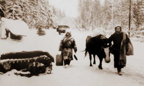 Одна из частей танкового полка зимой 1943