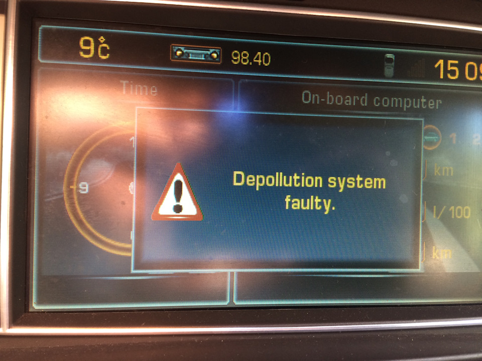 Peugeot 807 depollution system faulty Korkealaatuinen