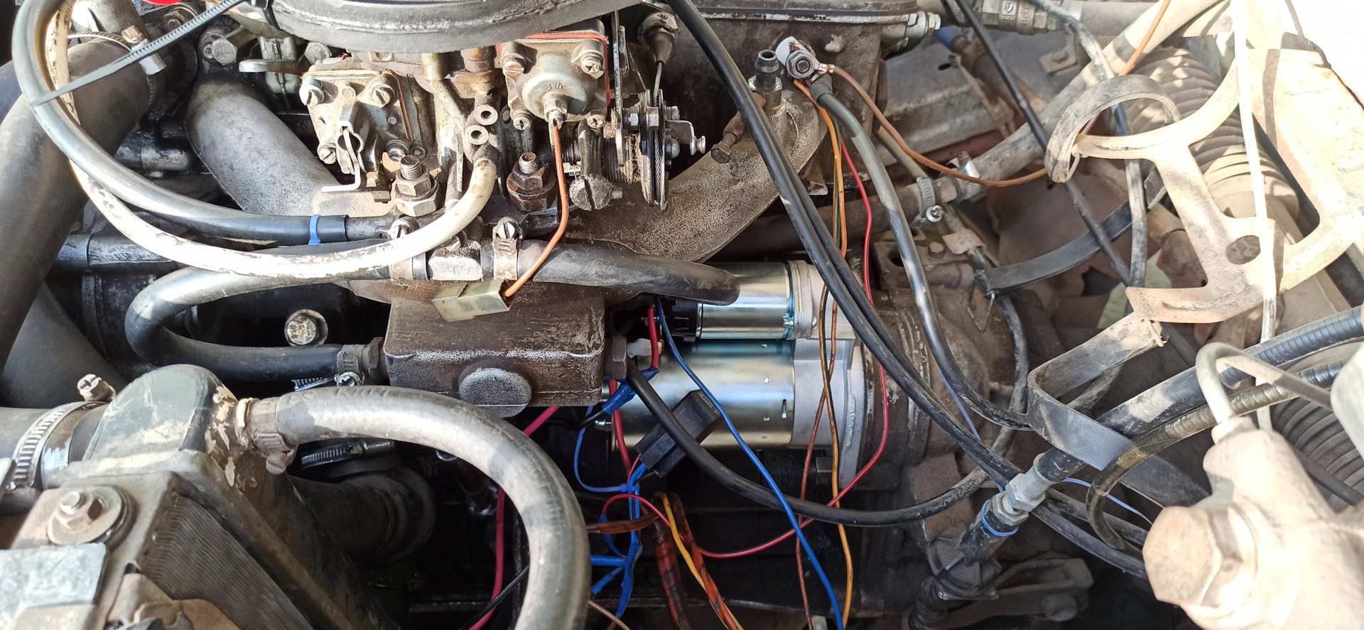 Новомодный редукторный стартер. — Москвич 2141, 1,7 л, 1990 года ...