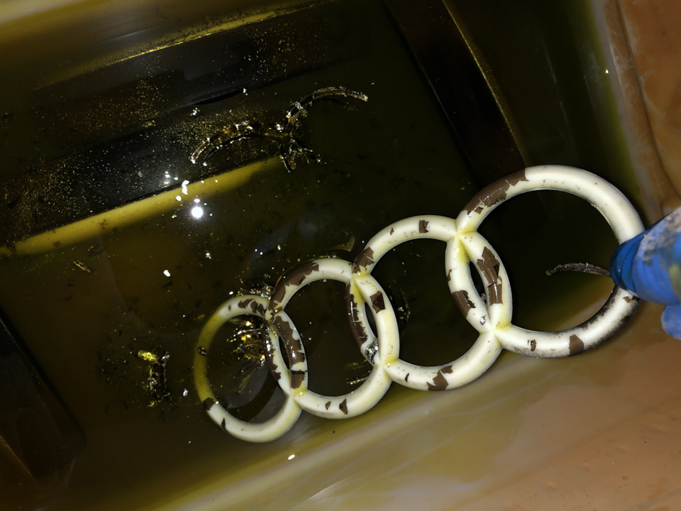 Как удалить хром? Хлорное железо! — Audi A6 (C6), 3,2 л, 2007 года ...