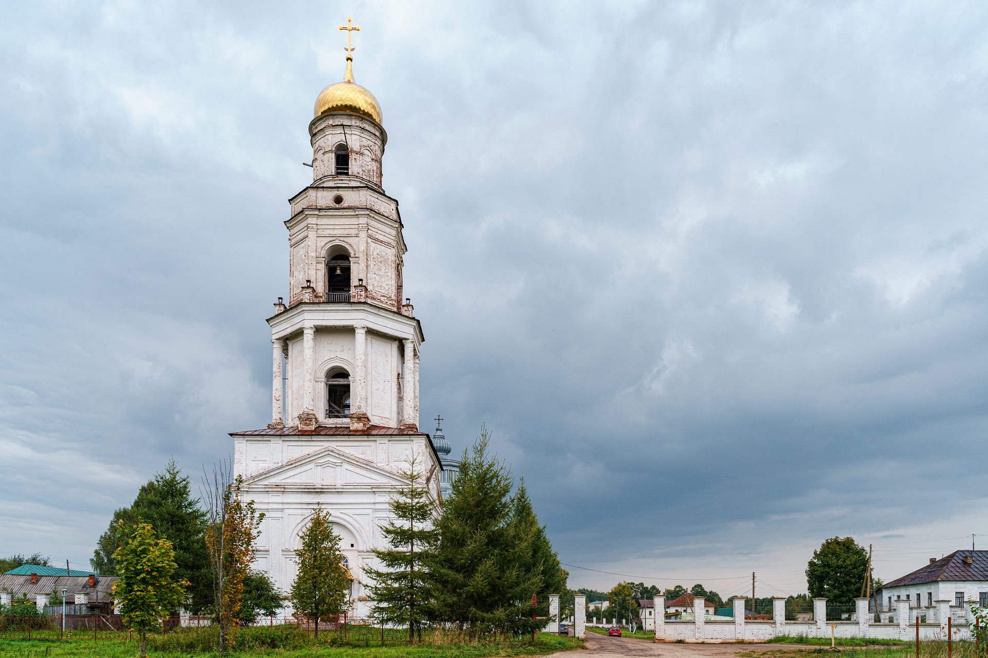 Колокольня в деревне Тюш Пермский край