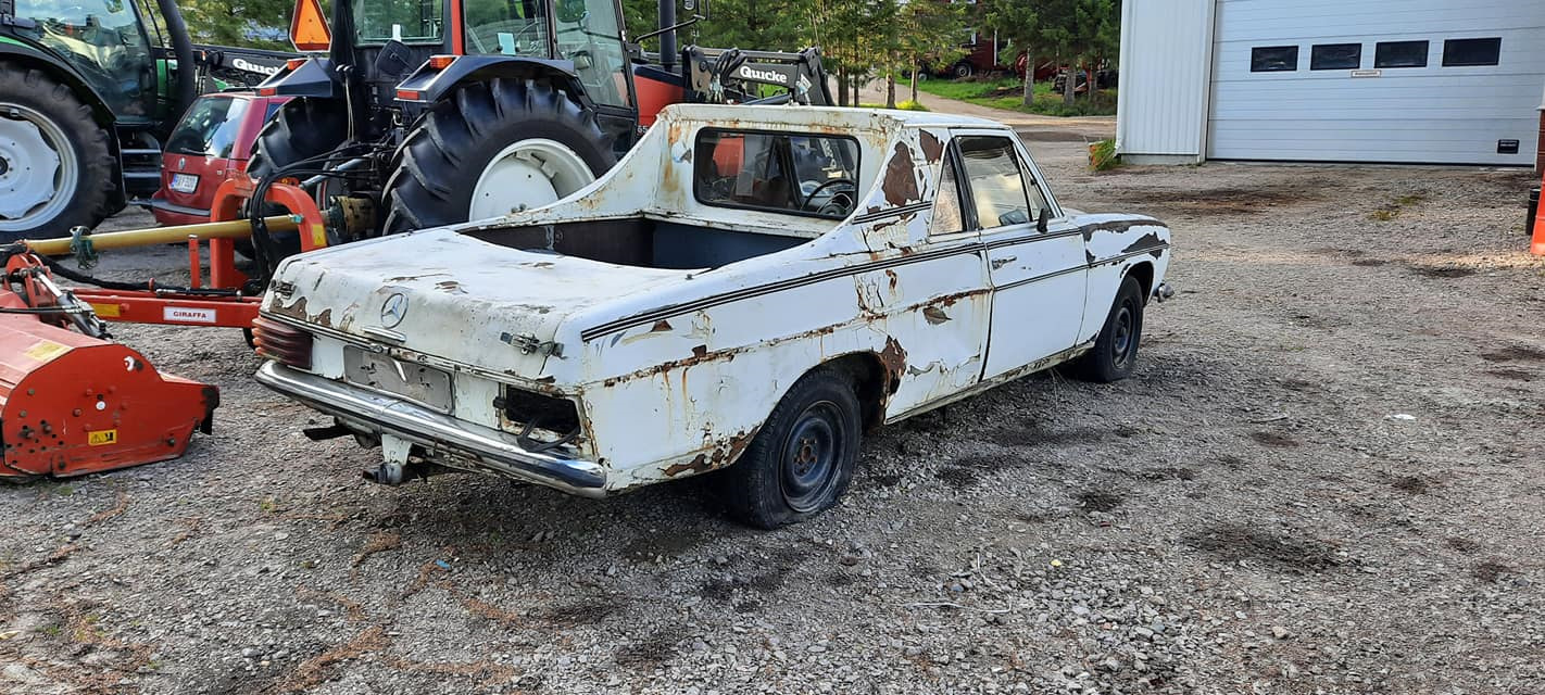 Mercedes W115 пикап. Finland — Сообщество «Брошенные Машины» на DRIVE2