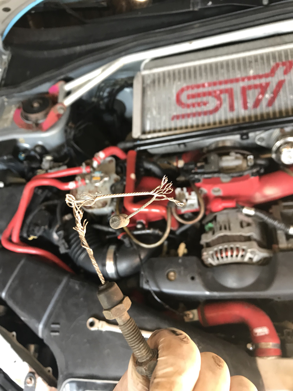 Замена троса газа — Subaru Impreza WRX STI (GD), 2 л, 2004 года ...