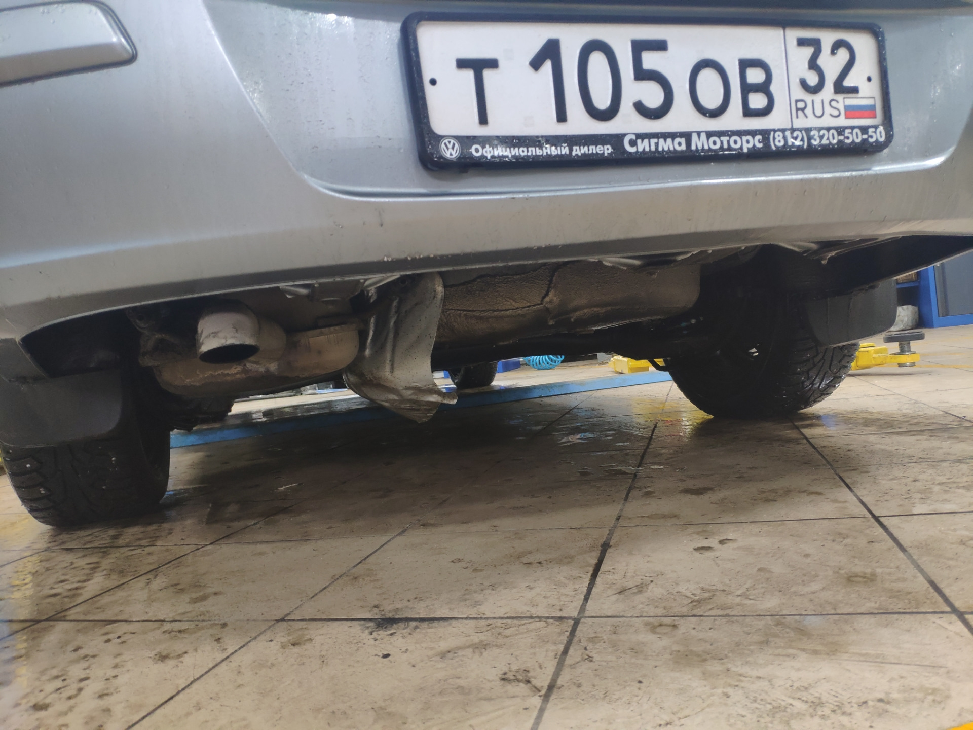 Защита выхлопной трубы — Opel Astra H, 1,8 л, 2012 года | визит на ...