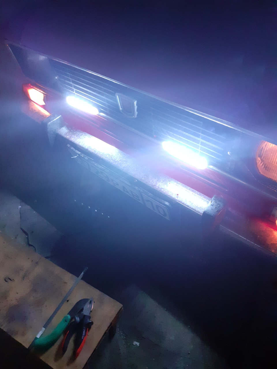 установка дневных ходовых огней — Москвич 2140, 1,5 л., 1979 года ...