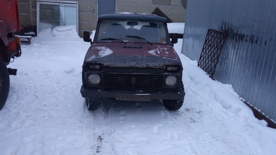 Тапки на зиму. — Lada 4x4 3D, 1,7 л, 2002 года | шины | DRIVE2