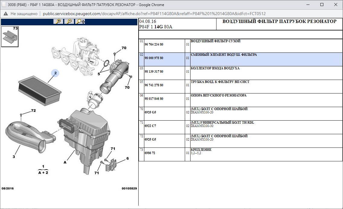 Пежо 3008 запчасти каталог с фотографиями и названиями