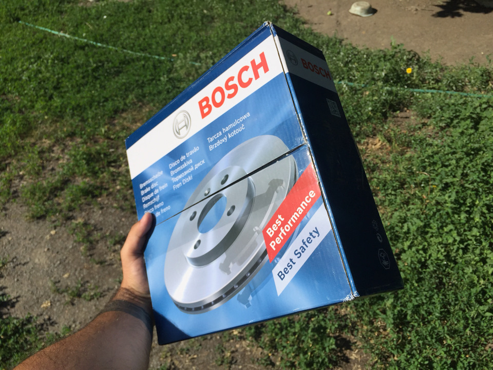 Тормозные диски BOSCH — FIAT Albea, 1,4 л, 2009 года | запчасти | DRIVE2