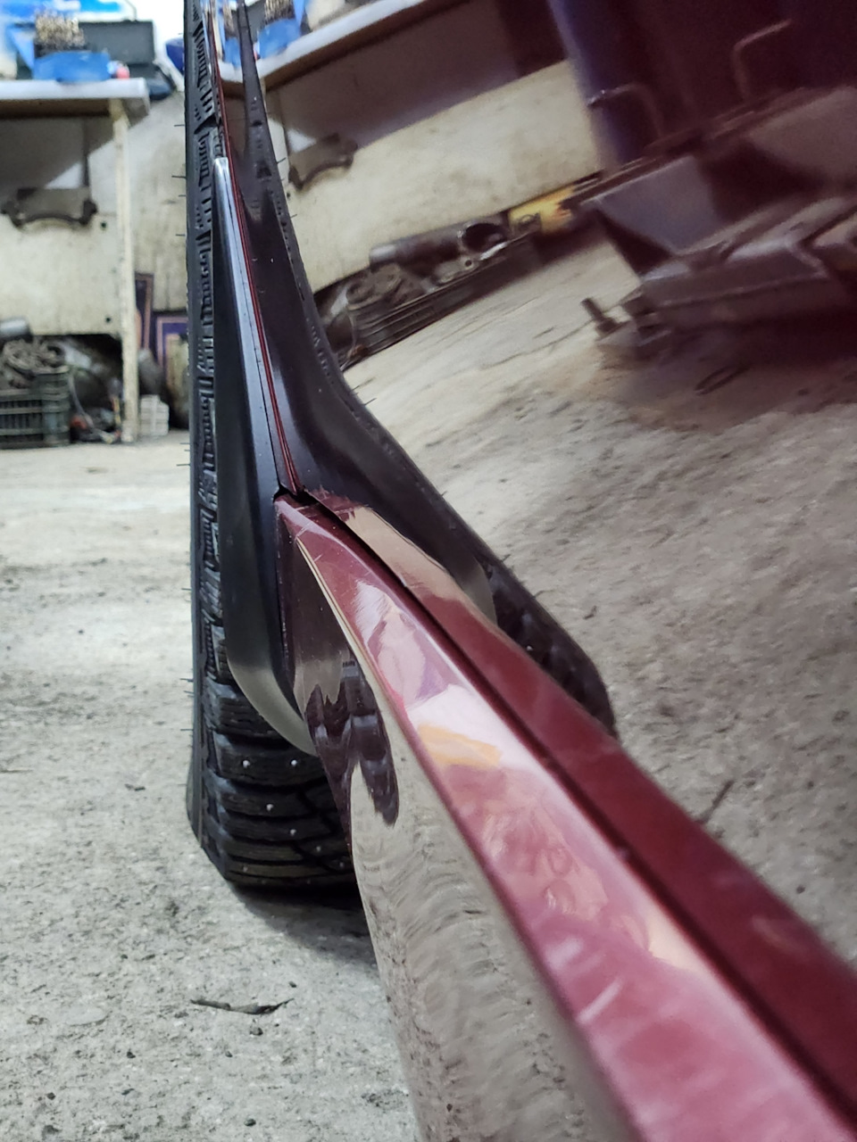 Раньше протектор выступал почти на 2 сантиметра, теперь явно лучше — Mazda 6 (2G) GH