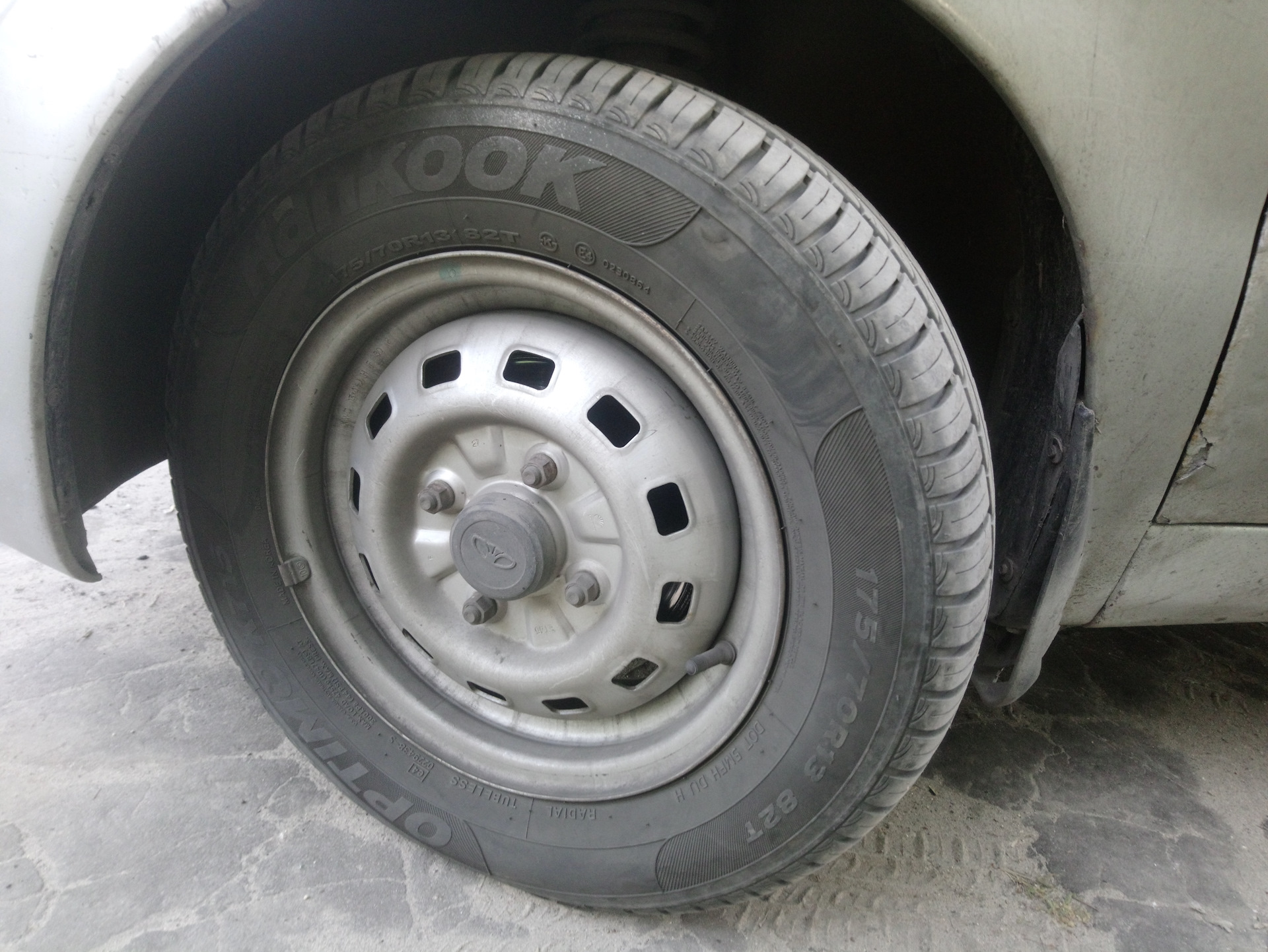 Резина 175/70 R13 — Daewoo Matiz (M100, M150), 0,8 л, 2008 года | тюнинг |  DRIVE2