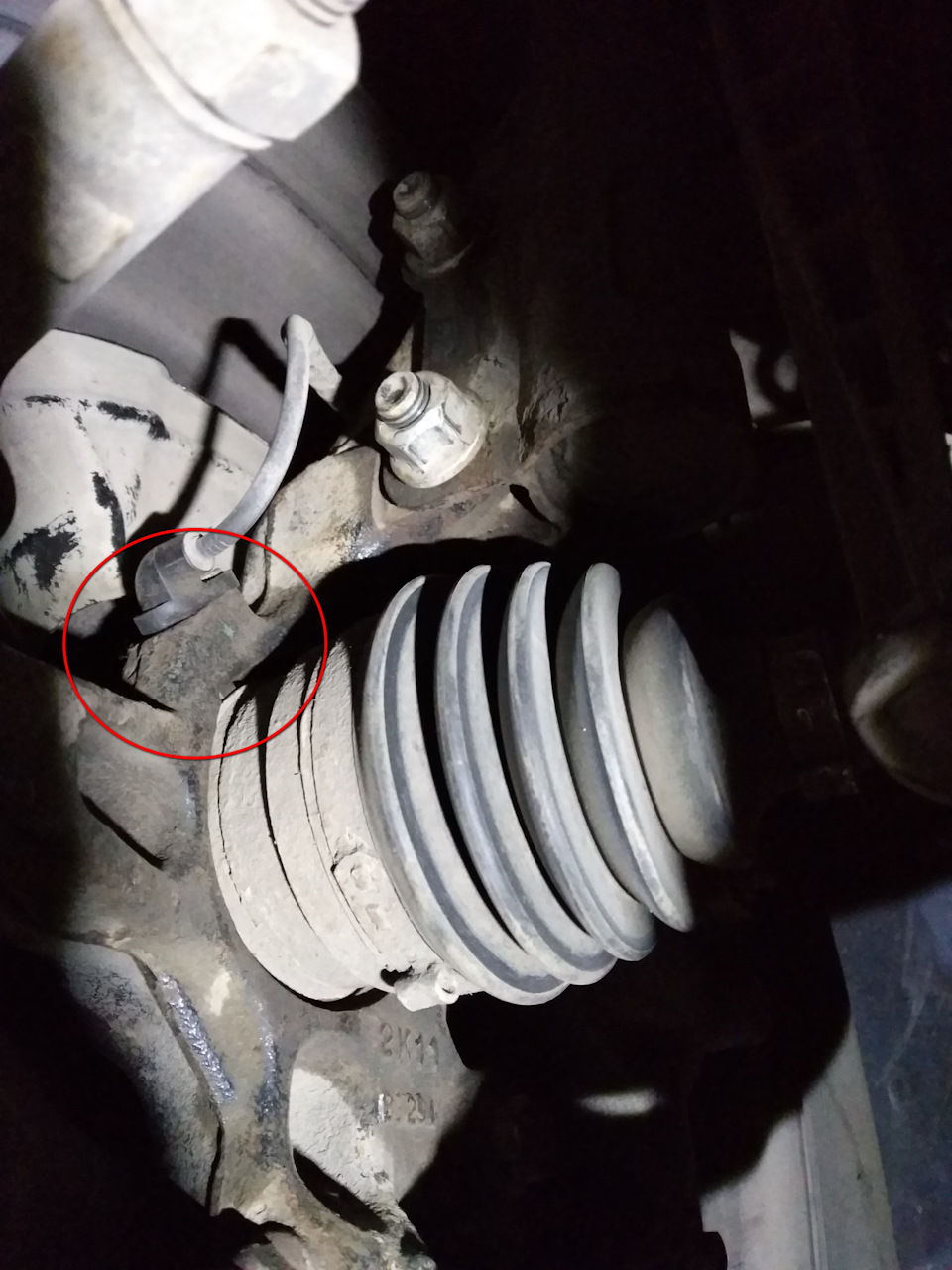 Вопрос знатокам: где стоит кольцо АБС? Замена ступичного подшипника ...