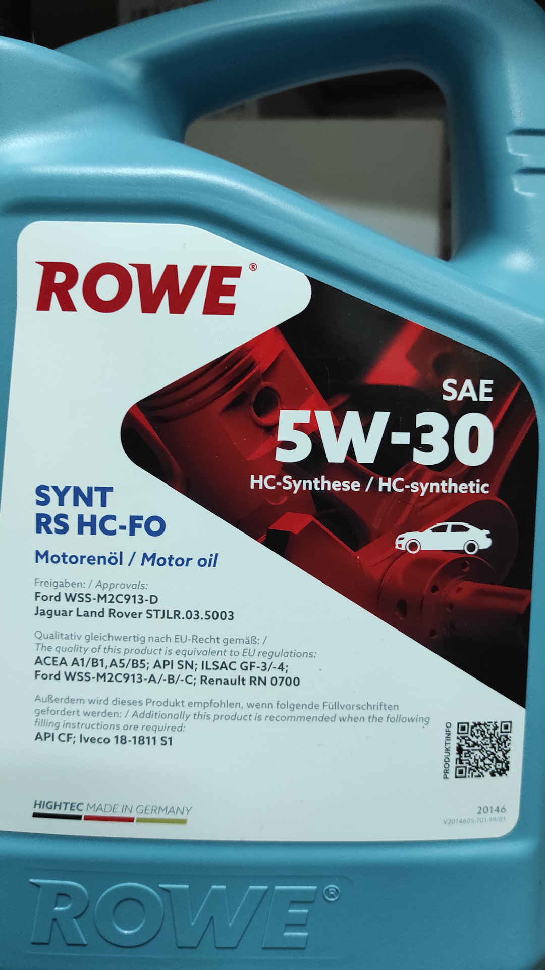 Моторное масло rowe 5w 30. Rowe Hightec Synt RS SAE 5w-30 HC-Fo. Rowe HC Fo 5w30. Hightec Synt RS SAE 5w-30 HC-Fo (20146). Rowe 5w30 Fo.