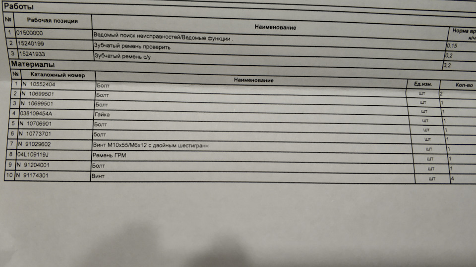 Свист под капотом (TDI), замена ГРМ — Skoda Kodiaq (1G), 2 л, 2018 года ...