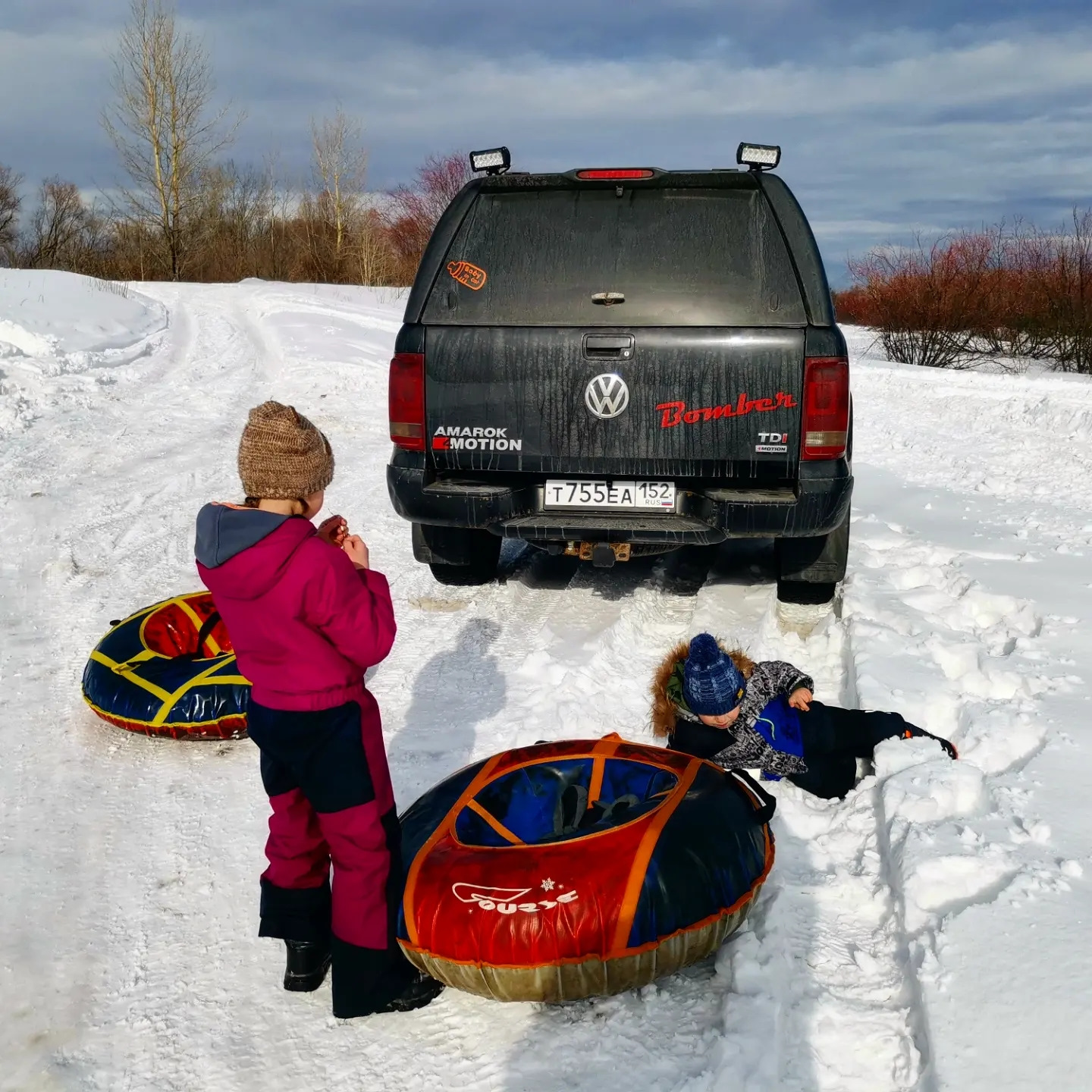 А амарок то могёт, есть проходимость, не ожидал. — Volkswagen Amarok, 2 ...