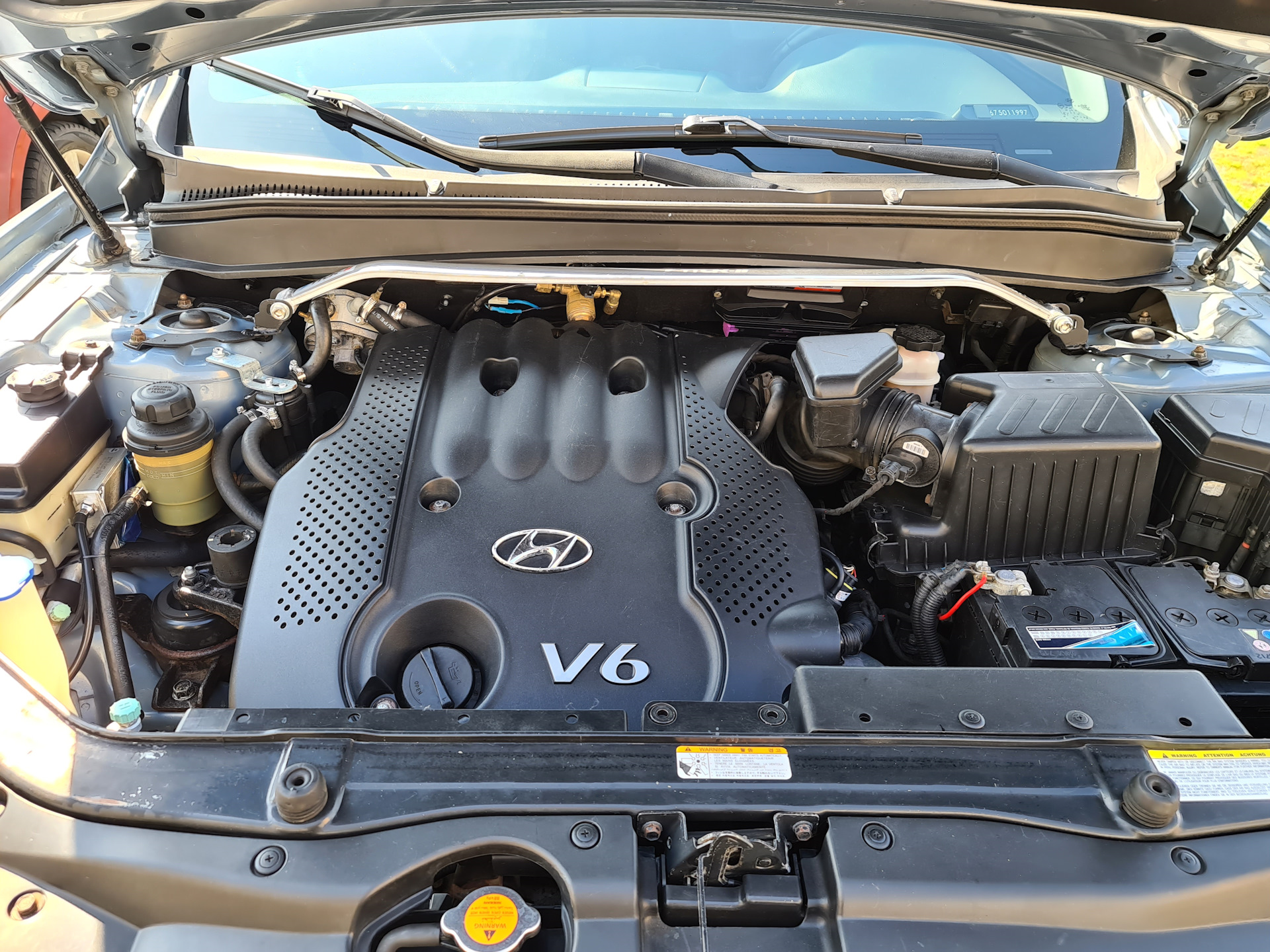 Распорка Санта-фе 2 — Hyundai Santa Fe (2G), 2,7 л, 2007 года | тюнинг ...