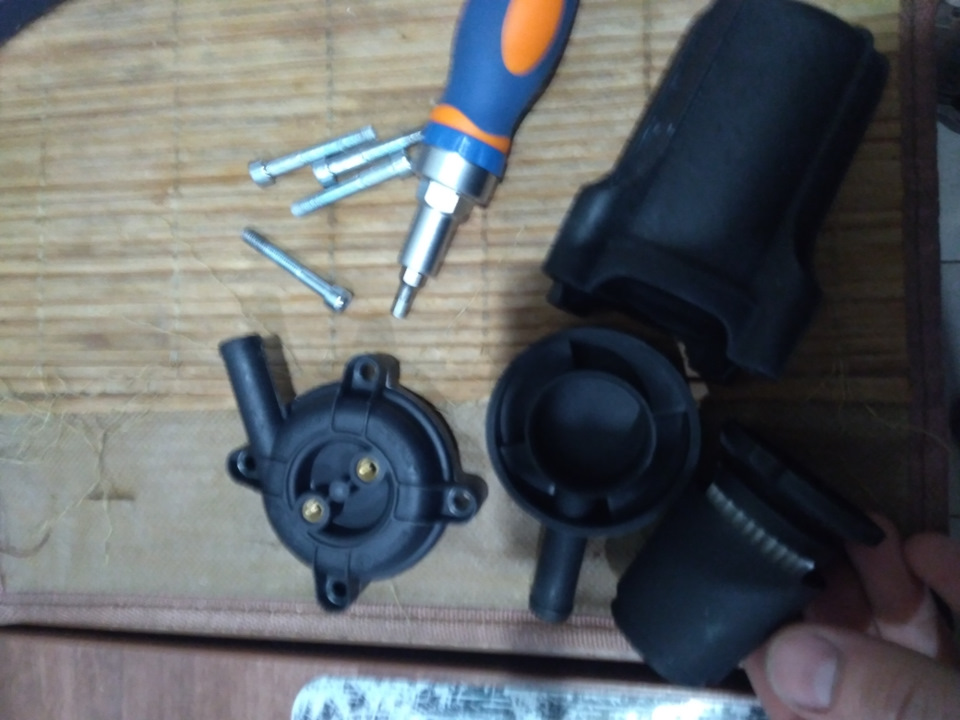 Замена шлангов ГБО и установка корпусного фильтра тонкой очистки ...