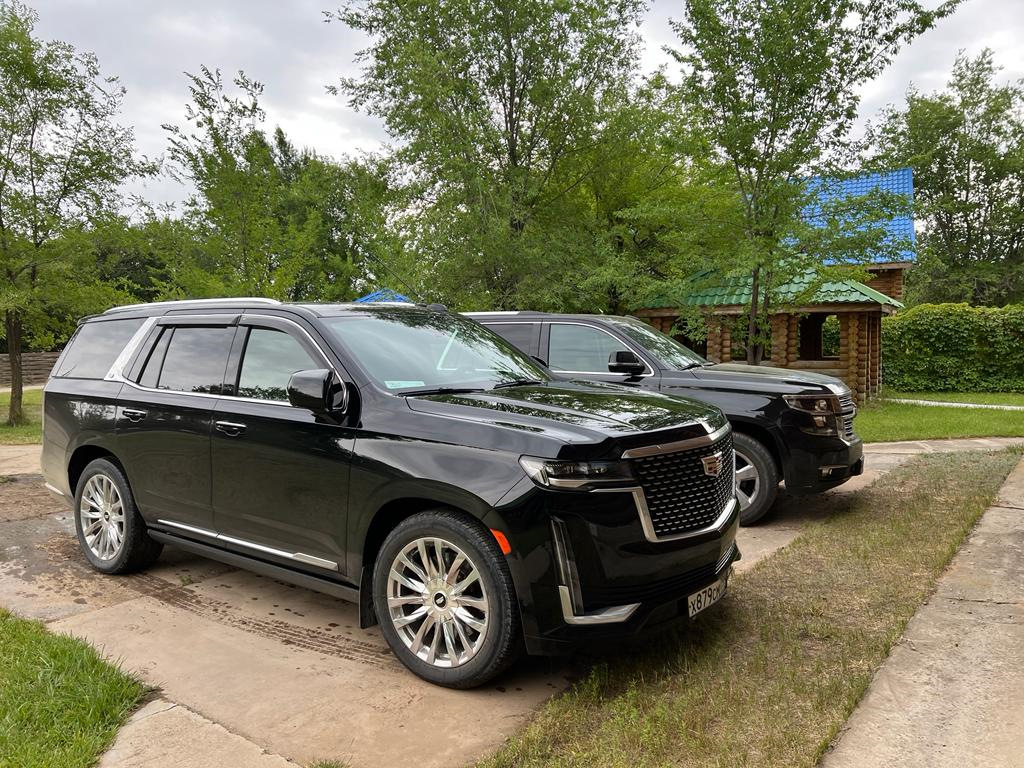 Cadillac Escalade — дорога в Харабали. — Cadillac Escalade (5G), 6,2 л,  2021 года | путешествие | DRIVE2