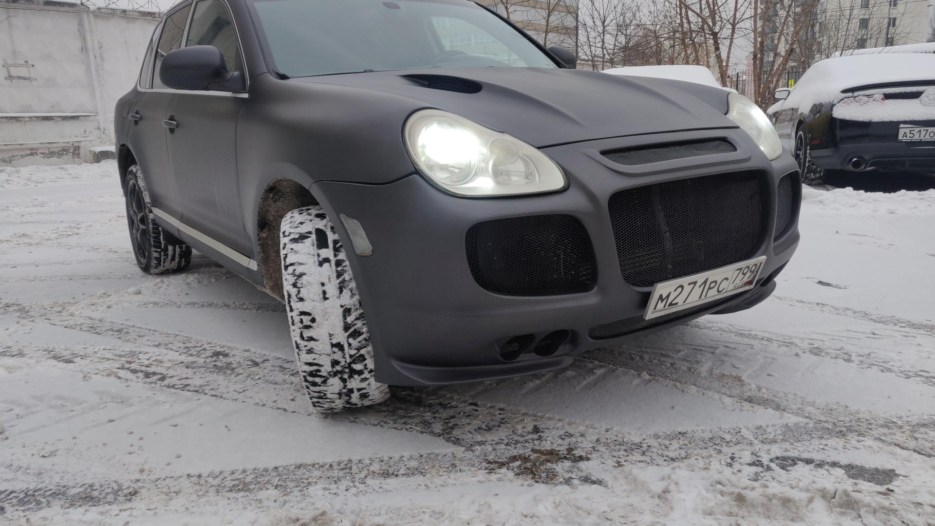 Porsche Cayenne (1G) 955/957 4.5 бензиновый 2004 | Матовый графит на DRIVE2