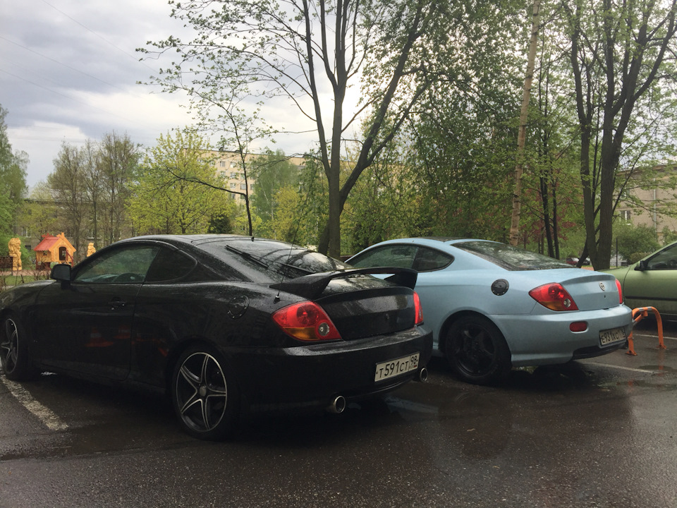 Замена масла, установка защиты и и.д. — Hyundai Tiburon (GK), 2,7 л ...