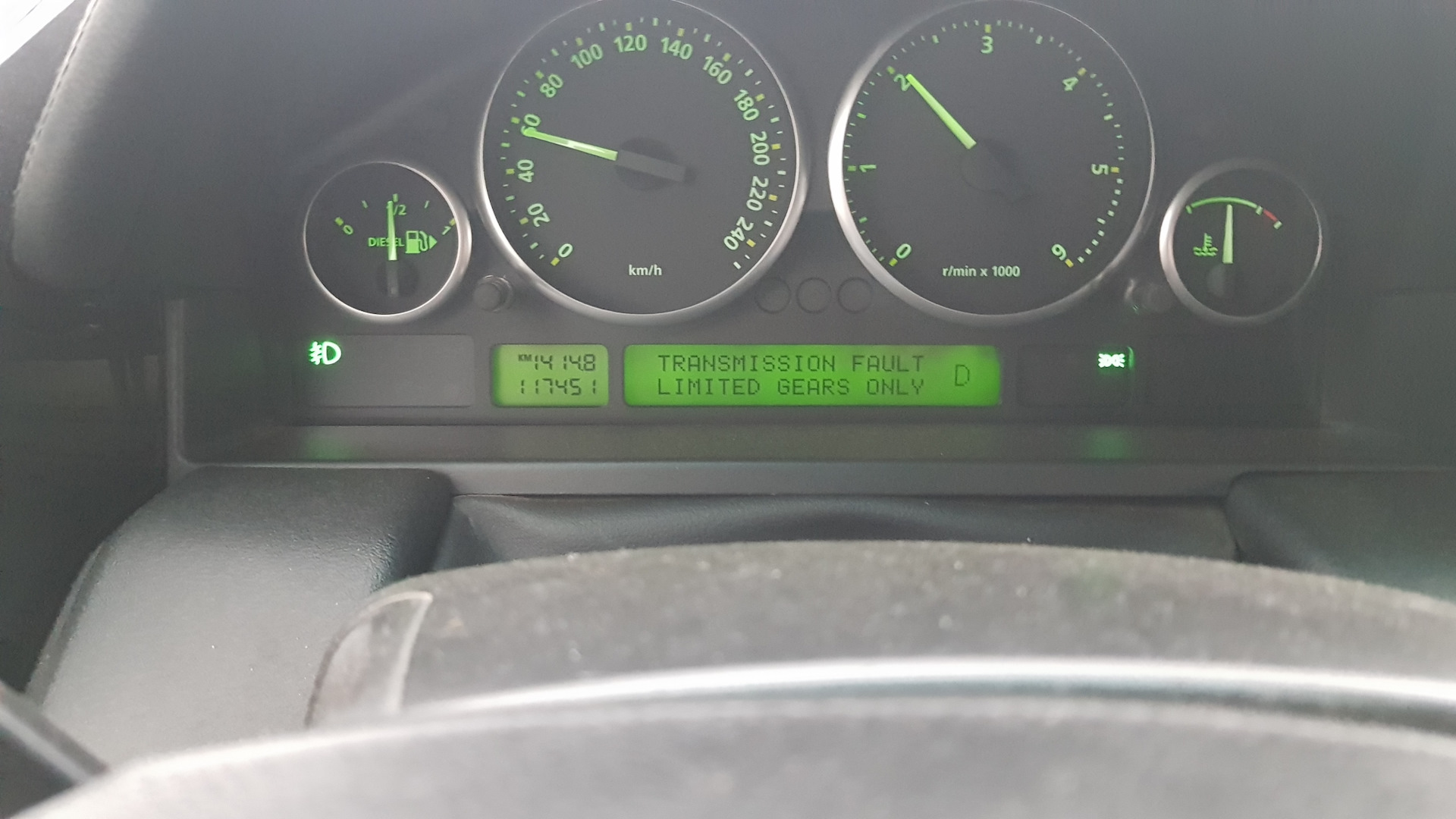 suspension fault range rover