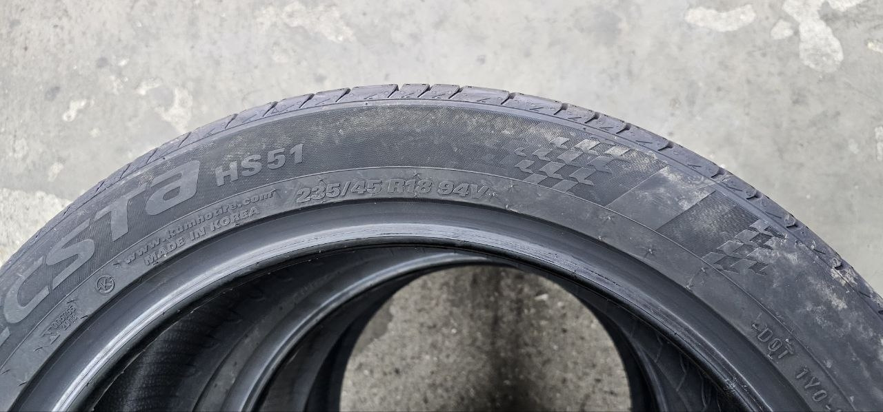 Резина Kumho Ecsta HS51+ регулировка сход развала на компьютерном 3D ...