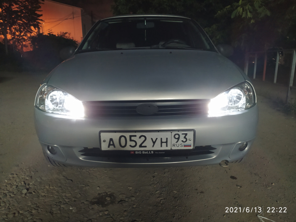 Замена габаритов на диодные. — Lada Калина седан, 1,6 л, 2007 года ...