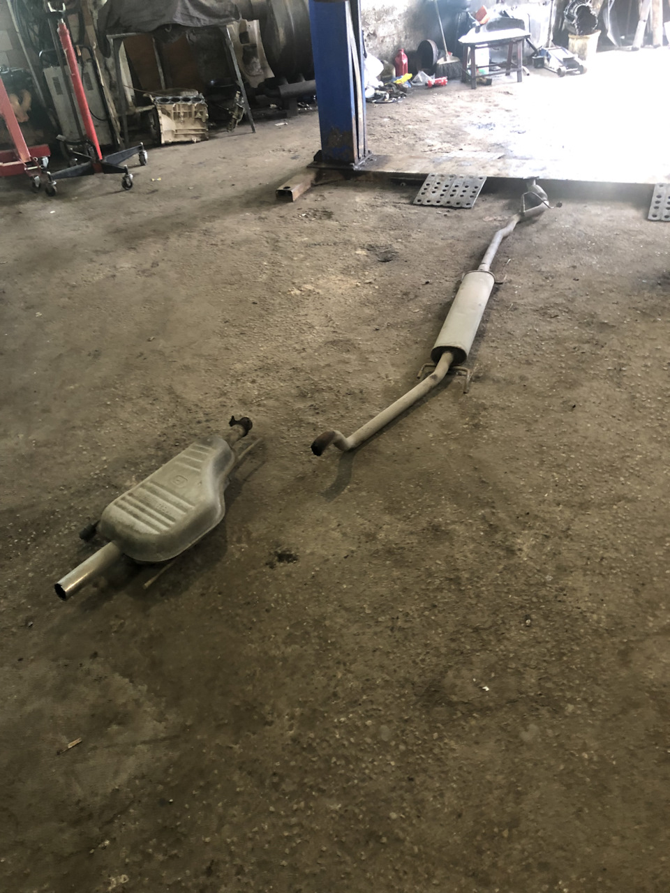 11. ТО и сварка глушителя — Opel Astra G, 1,6 л, 2003 года | плановое ...