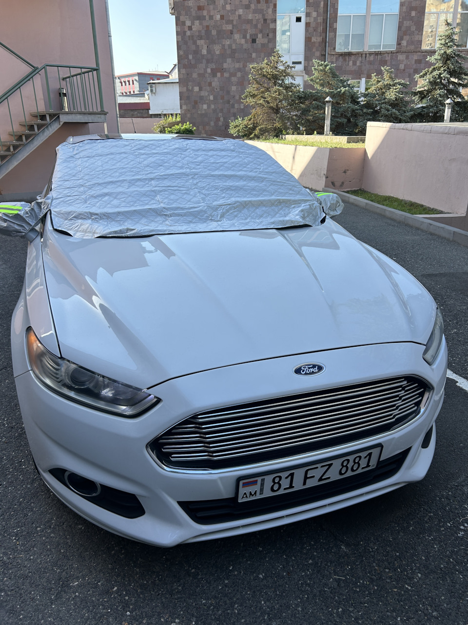 Накидка на стекло автомобиля — Ford Fusion (America) (2G), 2 л, 2015 ...
