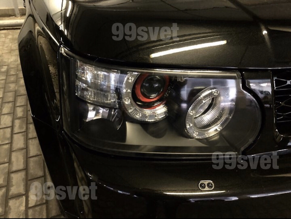 Тюнинг фар range rover sport + восстановление стекл фар и броня фар ...