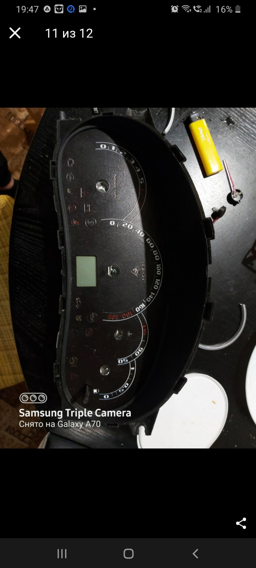 Переделка Пересвет панели щитка приборов Калина 1 — Lada Калина седан ...