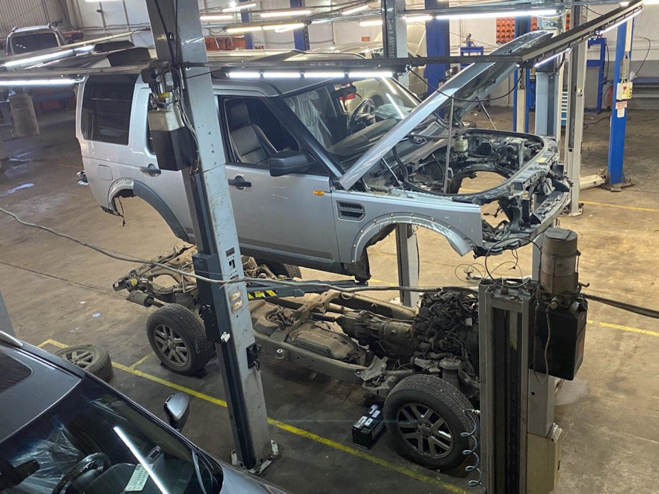 Замена трубок тормозной магистрали Land Rover Discovery III ...