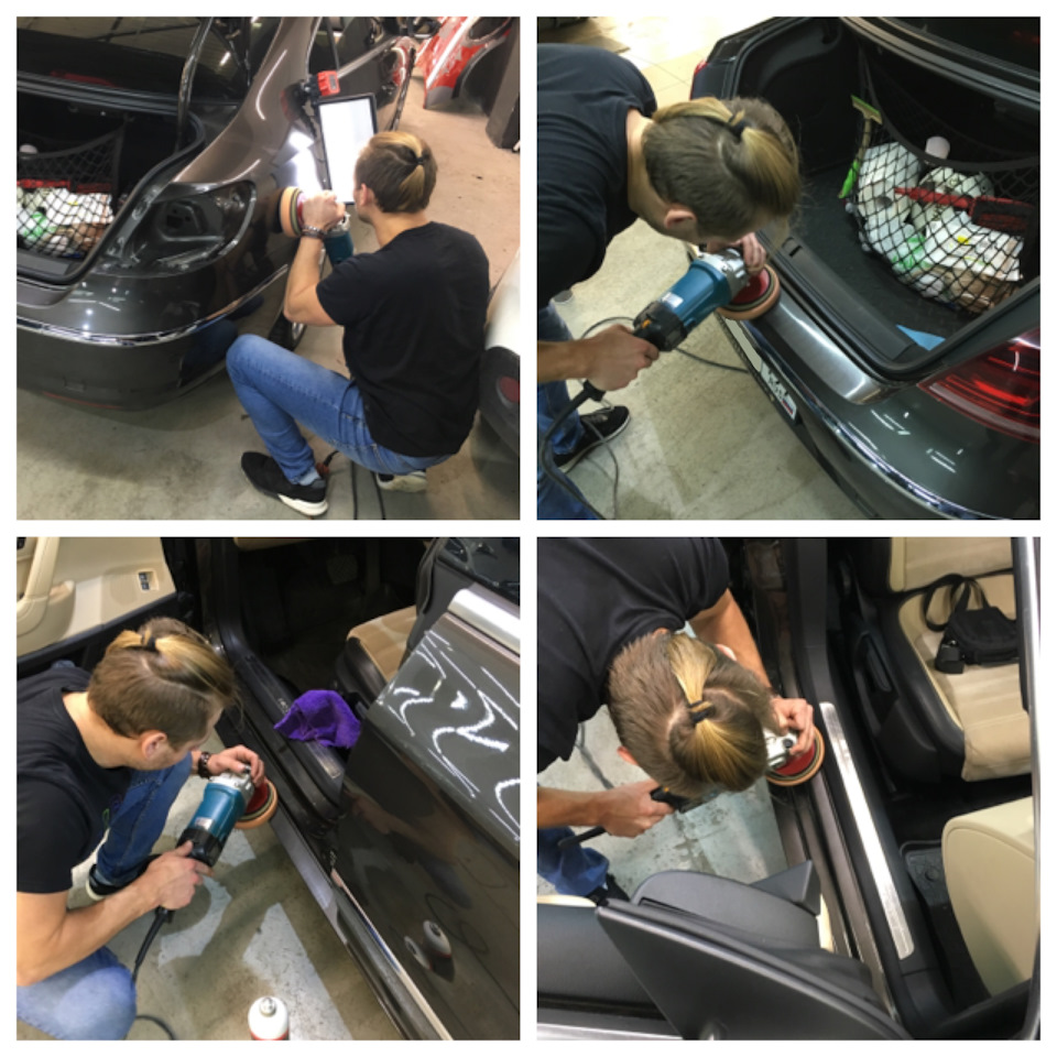 Устранение замятин и полировка мелких царапин-затертостей — Volkswagen ...