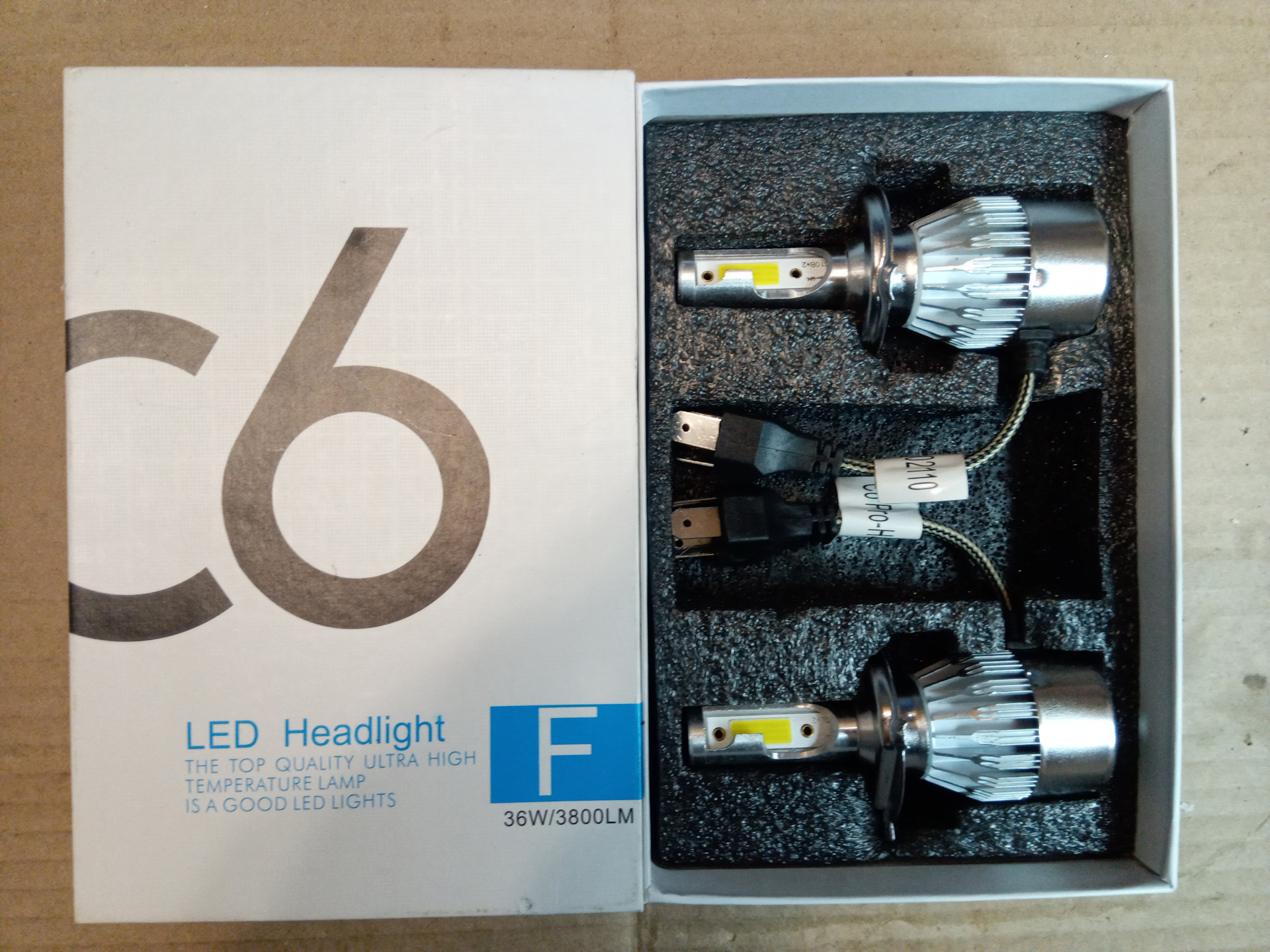 c6 led headlight 36w/3800lm