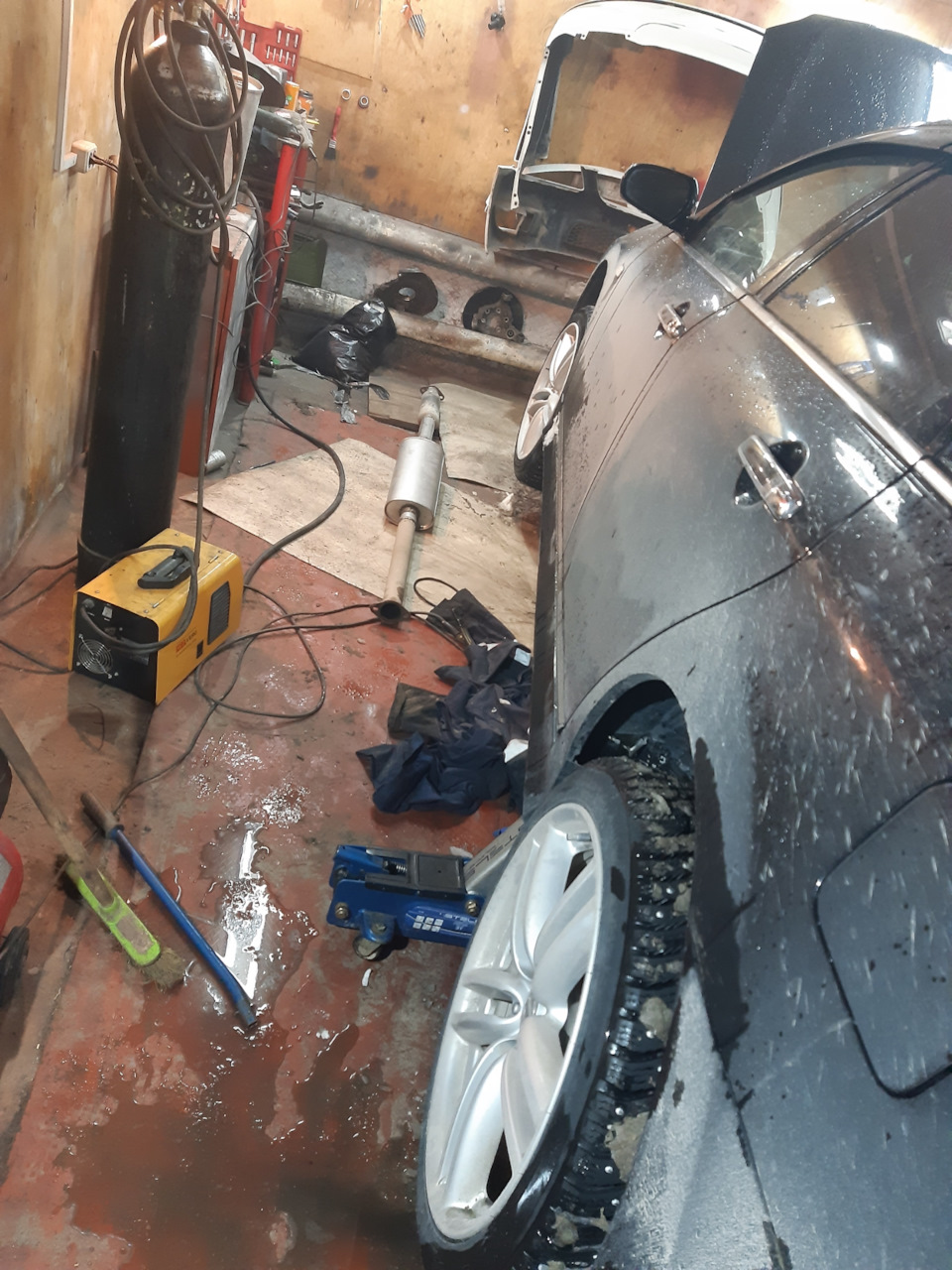 Резонатор и глушитель — Nissan Teana (J31), 2,3 л, 2007 года | своими ...