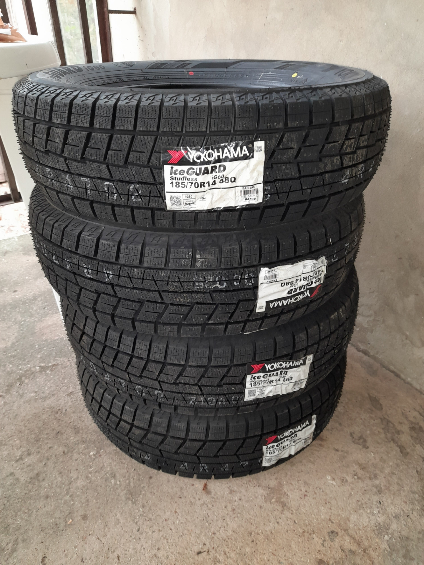 Зимняя резина Yokohama Ice Guard IG60 185/70/14 — Toyota Carina E, 1,6 ...