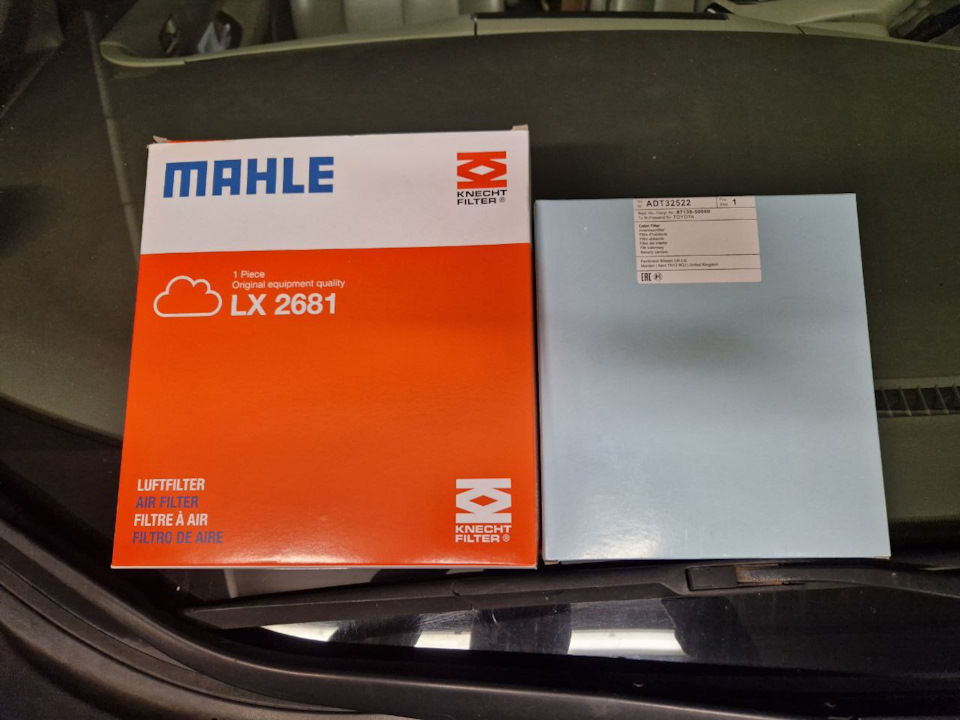 Фильтры воздушный/салона — Toyota Estima (III), 3,5 л, 2007 года ...