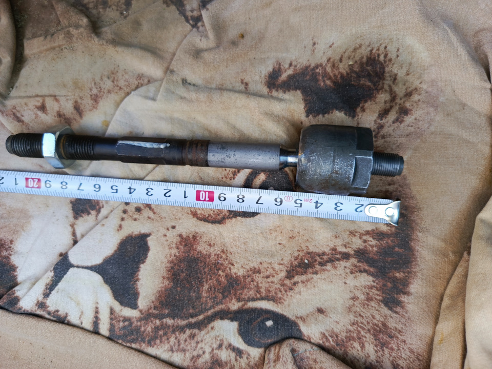 Размеры оригинальной тяги. — Nissan Almera V (G11/15). Запчасти на фото: 891012