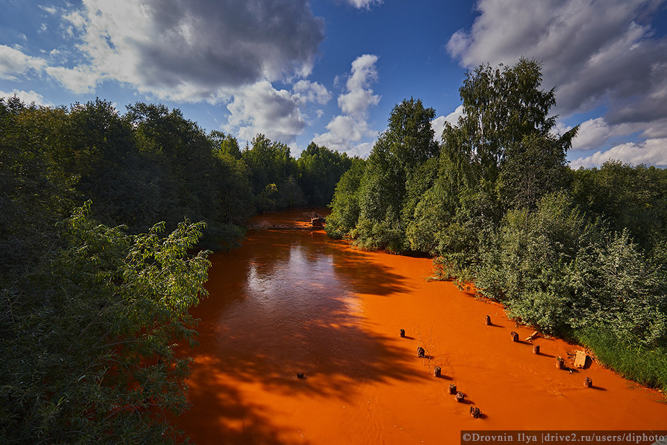 Оранжевая река в африке