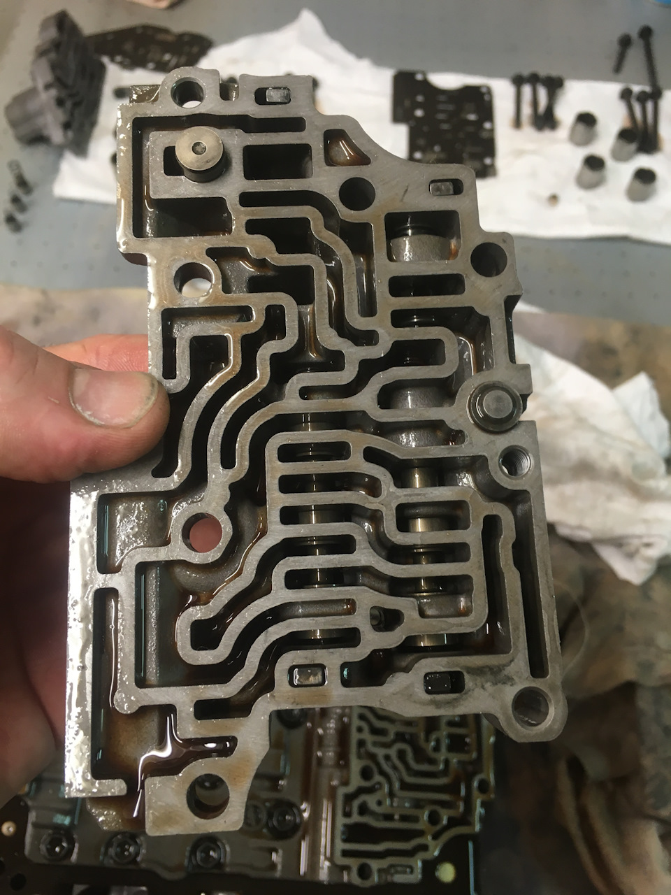 Промывка гидроблока 09G KGV — Volkswagen Passat B6, 1,8 л, 2009 года ...