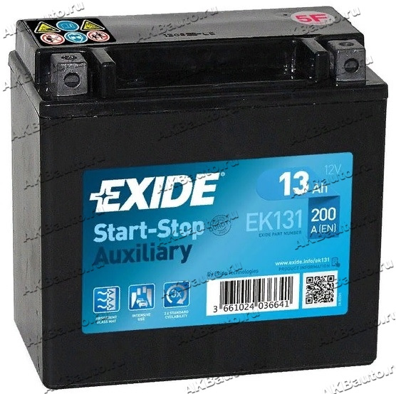 Ek131 аккумулятор exide