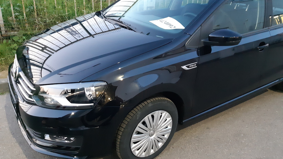 Volkswagen Polo Sedan Black Muffin | DRIVE2