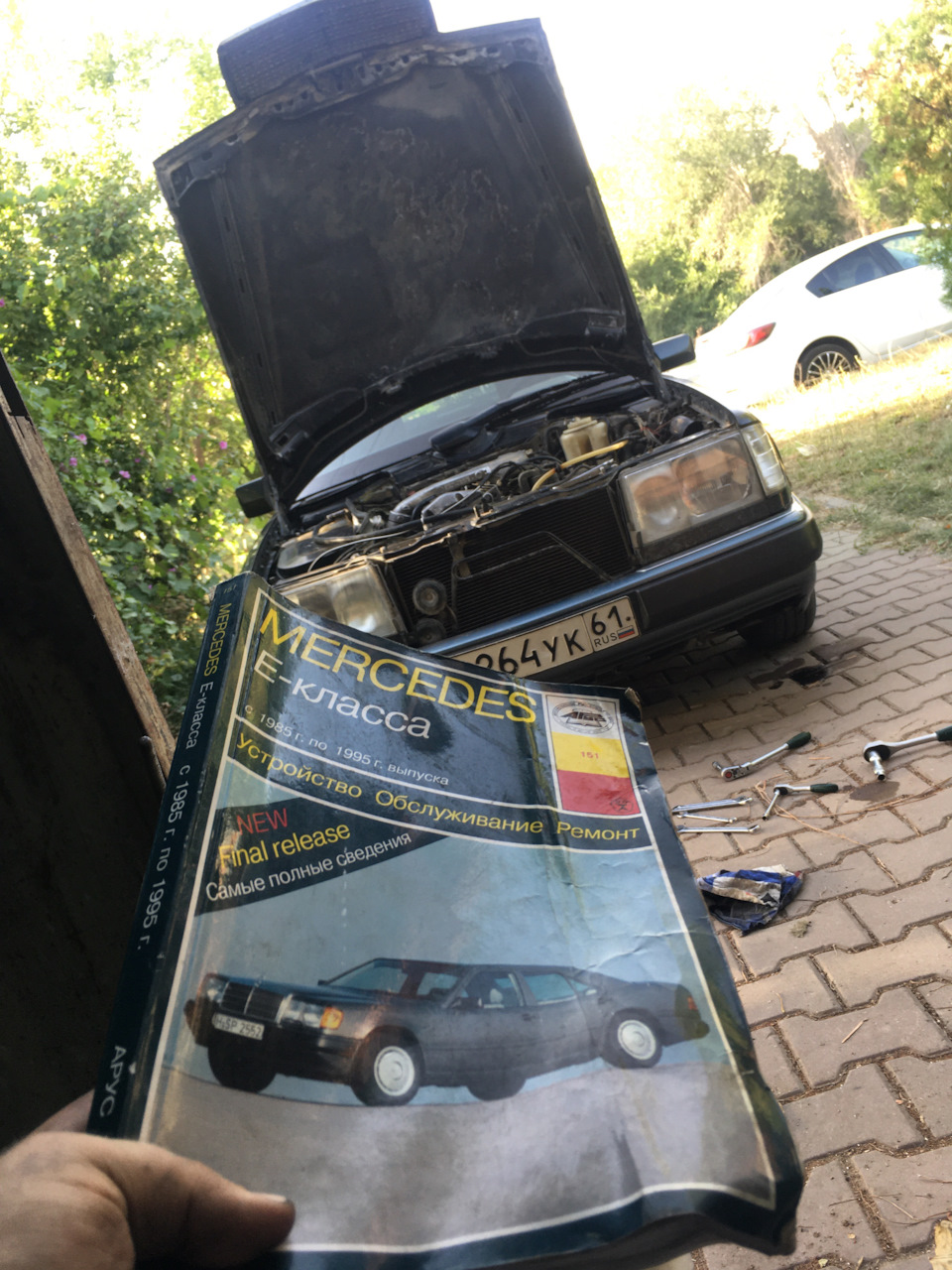 Регулировка угла впрыска — Mercedes-Benz E-class (W124), 3,5 л, 1993 ...