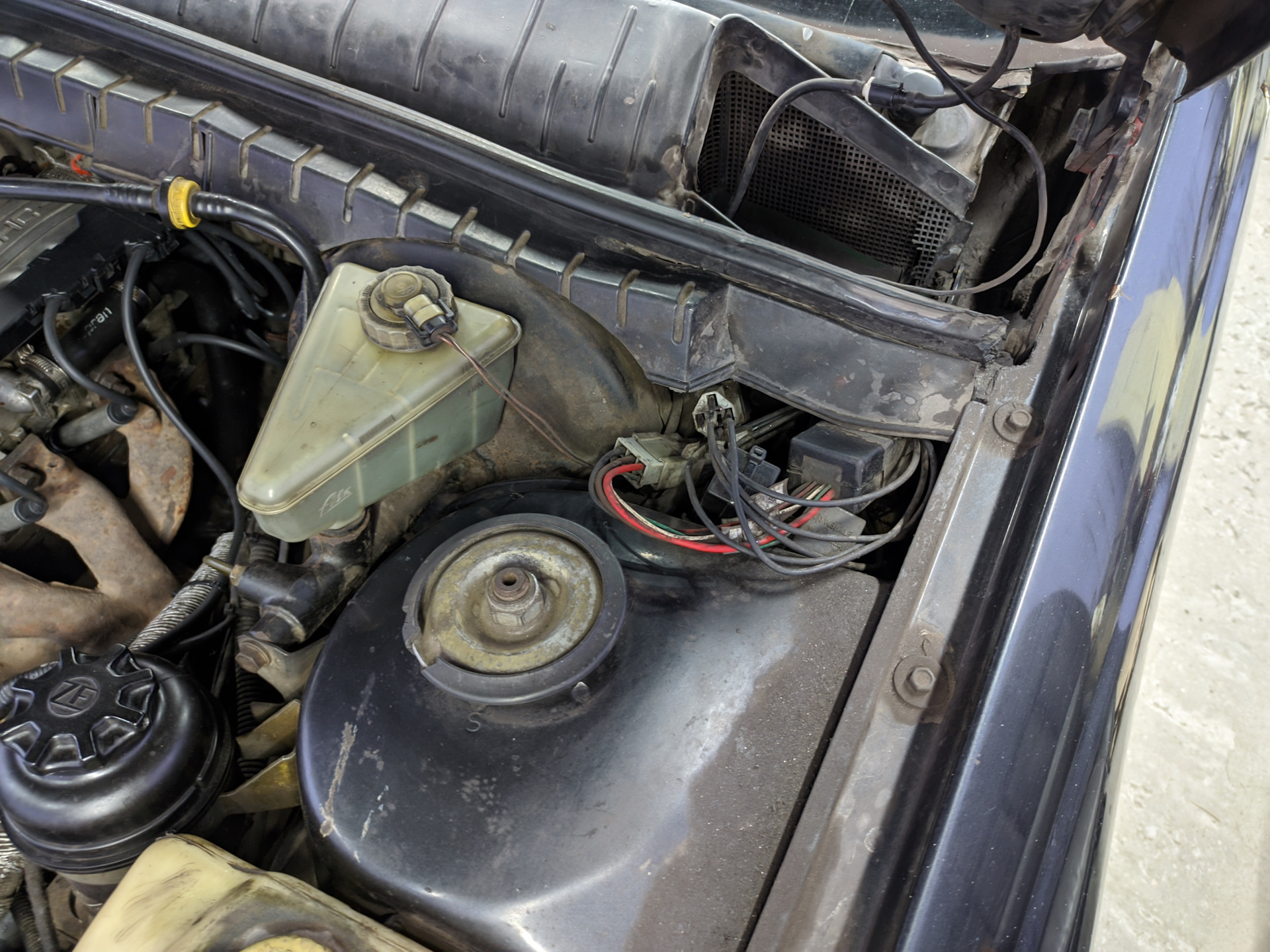 Установка электровентилятора ООБ вместо вискомуфты, замена ремней ...