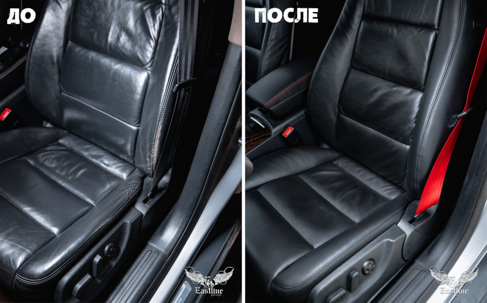 Audi A6 Allroad — реставрация кожаных сидений. Перетяжка руля и дверных ...
