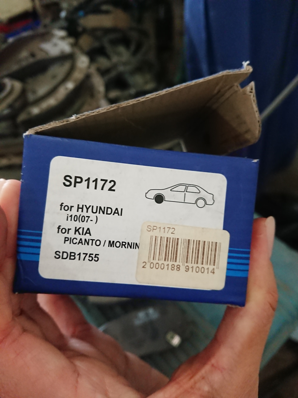SP1172 Колодки тормозные передние Brake SANGSIN | Запчасти на DRIVE2