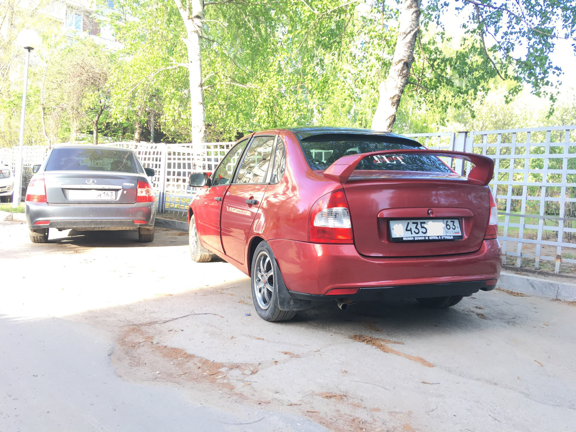 Задний бампер от Приоры SE (Финал) — Lada Калина седан, 1,6 л, 2006 ...