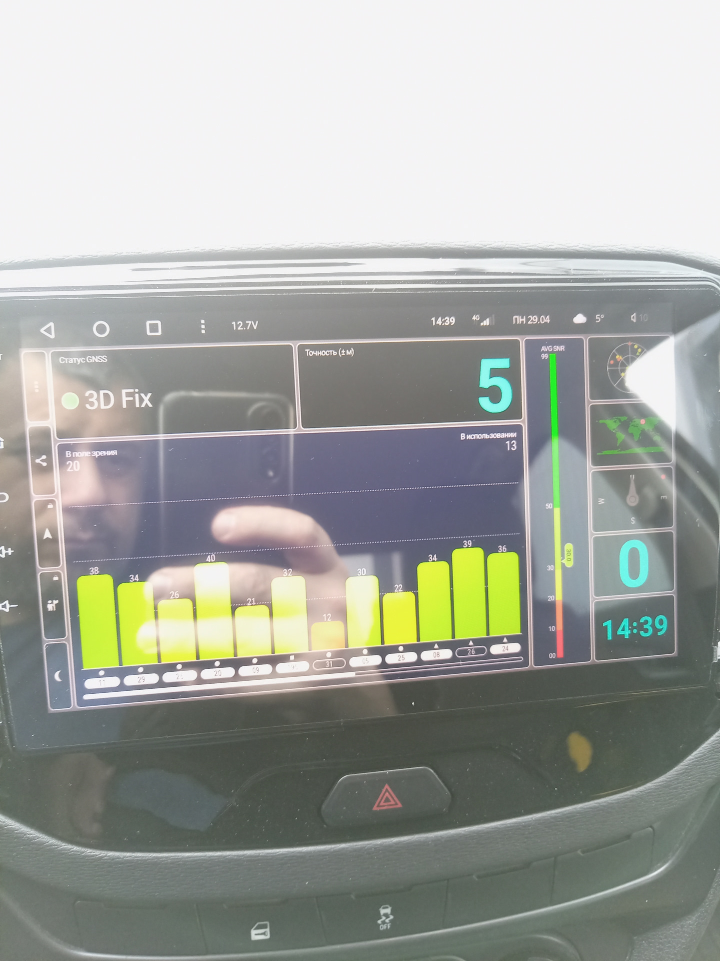 Штатная антенна gps для магнитолы teyes cc3 — Lada Vesta, 1,6 л, 2021 ...