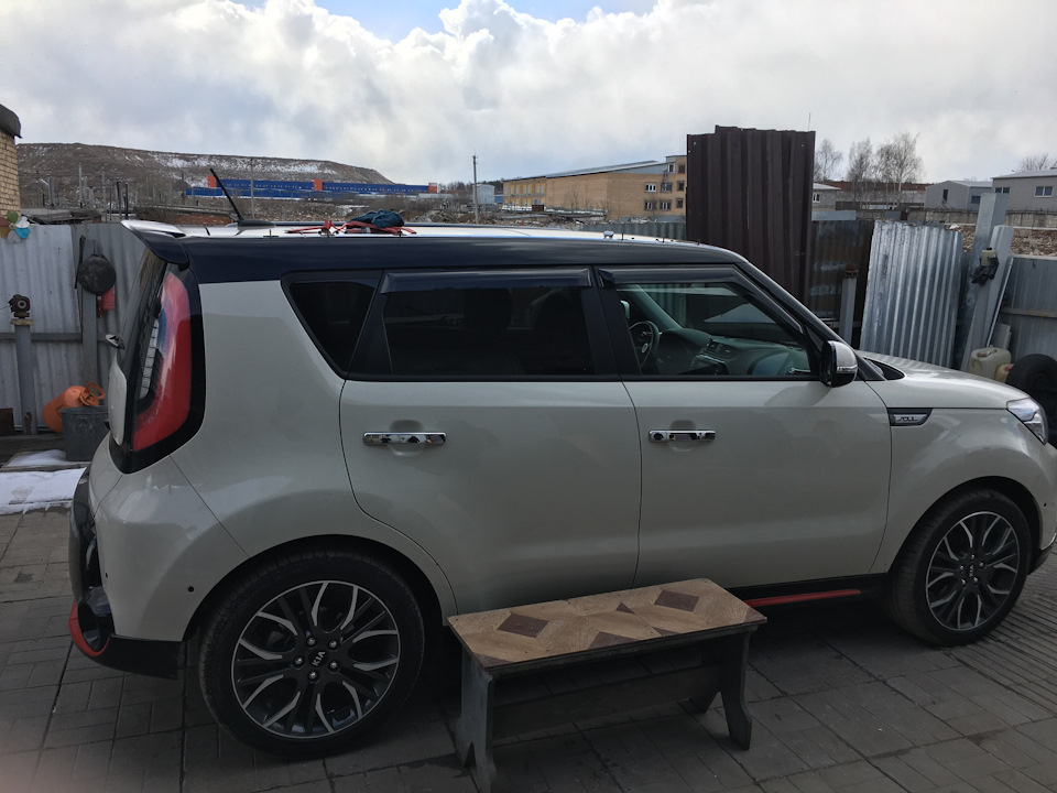 Рейлинги без сверления kia soul